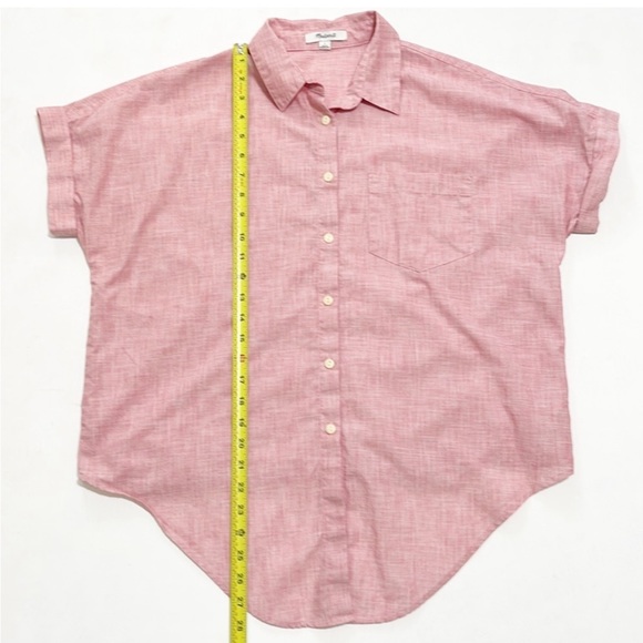 Madewell End On End Tie Front Collared Shirt - Picture 4 of 5